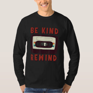 Be Kind & Rewind Retro 90s Vintage Nostalgia Gra T-Shirt