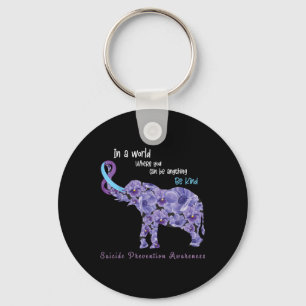 Be Kind Semicolon Suicide Prevention Awareness Wee Key Ring