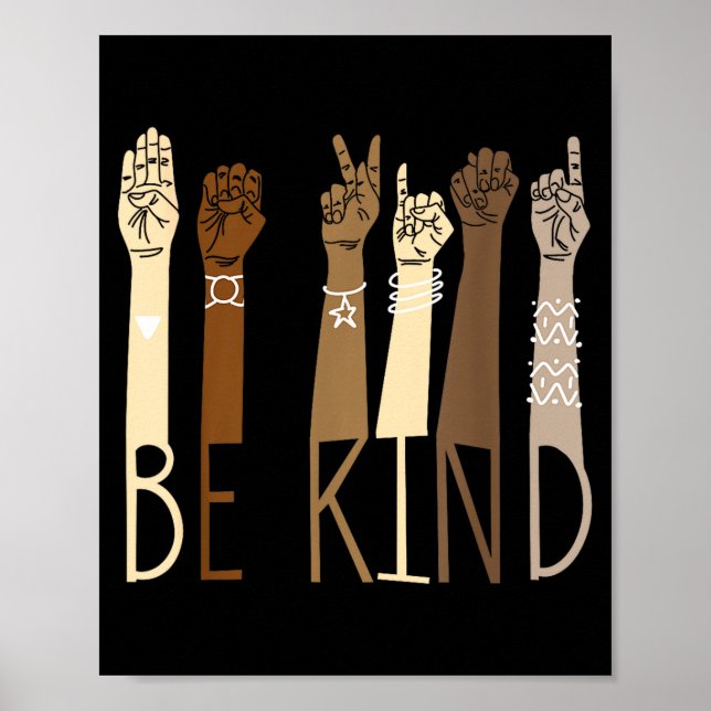 Be Kind Sign Language Hand Talking (Front)