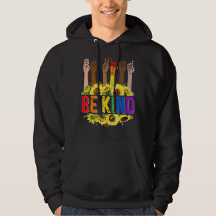 Be Kind Sign Language Hand Talking Lgbt Flag Gay Hoodie