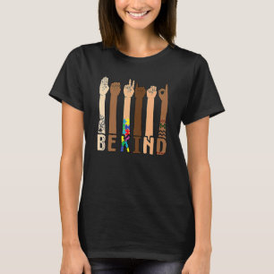 Be Kind Sign Language Hand Talking Teachers Interp T-Shirt