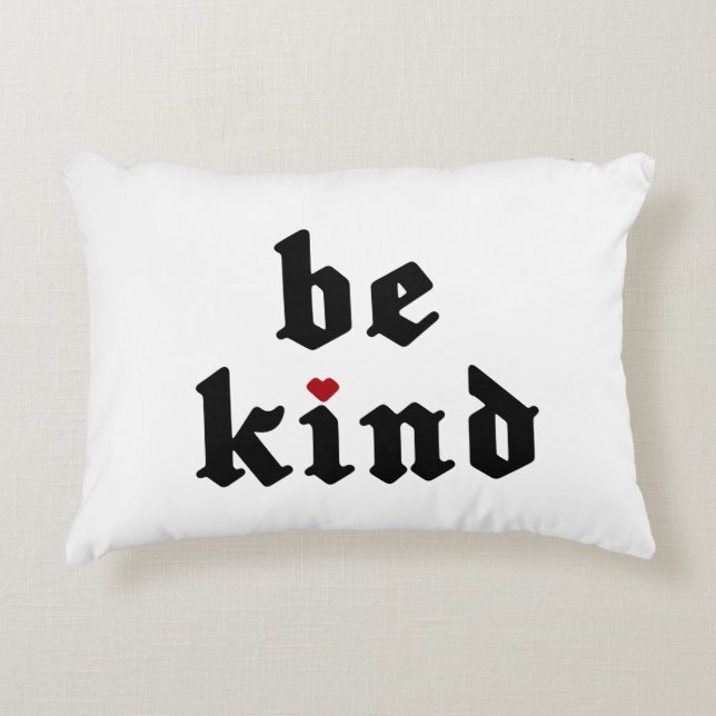 Be Kind – Simple Positive Message Decorative Cushion (Front)