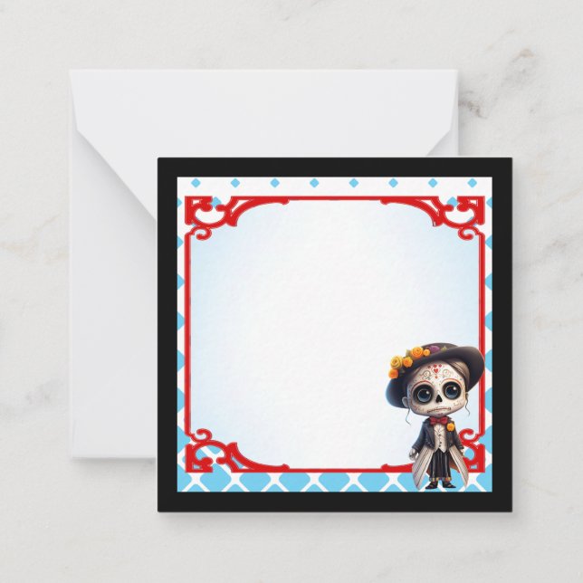 Be Kind Sugar Skull Card (Back)