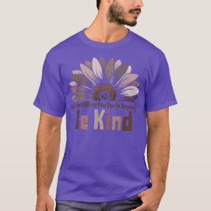 Be Kind Sunflower African American Melanin Black H T-Shirt