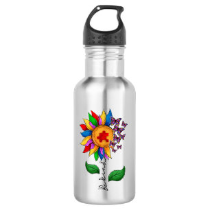 Be Kind Sunflower- Autism Awareness 532 Ml Water Bottle
