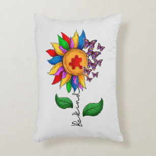 Be Kind Sunflower- Autism Awareness Decorative Cushion