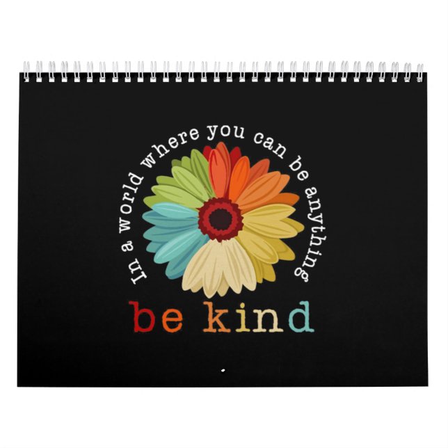 Be Kind Sunflower Calendar (Cover)