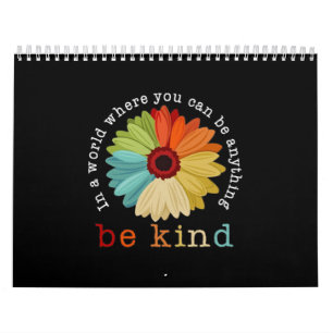 Be Kind Sunflower Calendar