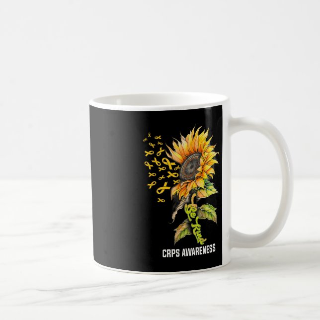 Be Kind Sunflower CRPS Awareness  Coffee Mug (Right)