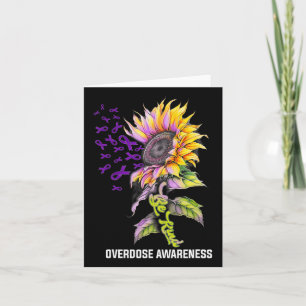 Be Kind Sunflower Overdose Awareness Card