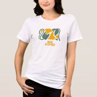 Be Kind Swan T‑Shirt – Peaceful Nature Design with Tri-Blend Shirt