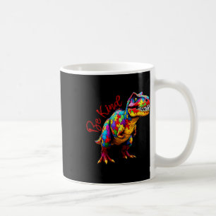 Be Kind T Rex Puzzle Pieces Autism Awareness Day K Coffee Mug