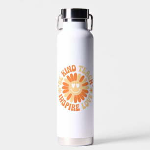 Be Kind Teach Inspire Love – Motivational Teacher Water Bottle