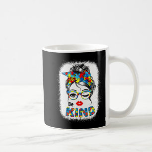 Be Kind Tee Autism Awareness Tie Dye American Flag Coffee Mug