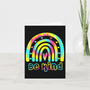 Be Kind Tie Dye Rainbow Kindness Autism Awareness Card