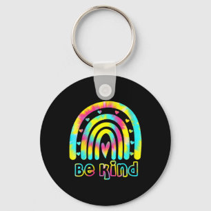 Be Kind Tie Dye Rainbow Kindness Autism Awareness  Key Ring