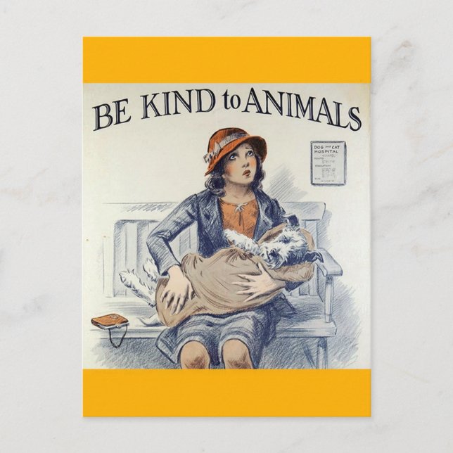 Be Kind To Animals postcard (Front)
