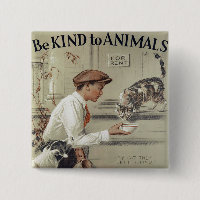 Be Kind to Animals - Vintage Poster