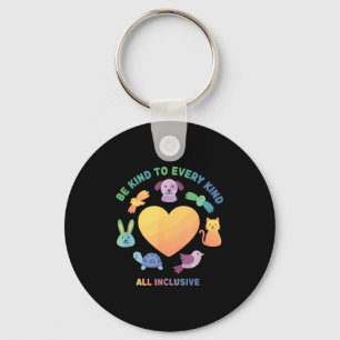 Be Kind To Every Kind Animal Equality Design Key Ring