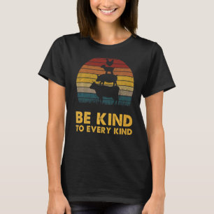 Be Kind To Every Kind Retro Animal Vegan  For Wome T-Shirt