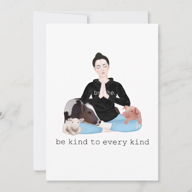 be kind to every kind thank you card (Front)