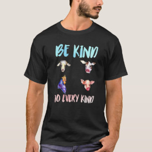 Be Kind To Every Kind Vegan Vegetarian Watercolor T-Shirt