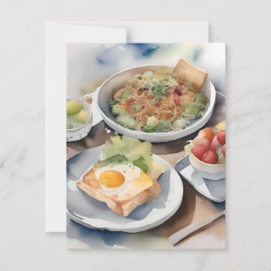 Be Kind to Food Servers Month E Holiday Card