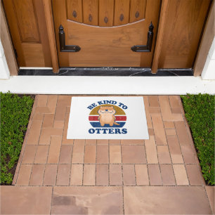 Be Kind To Otters Men Women Kids Toddler Boys Girl Doormat