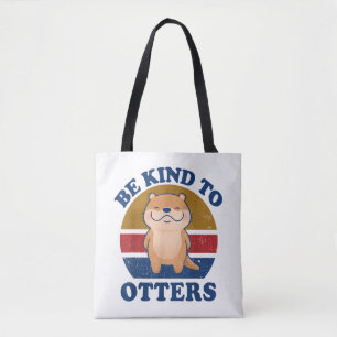 Be Kind To Otters Men Women Kids Toddler Boys Girl Tote Bag