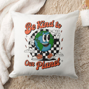 Be Kind to Our Planet – Eco-Friendly Earth Lover  Cushion