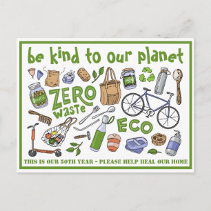 Be KIND to our Planet - Environmental Earth Day Postcard
