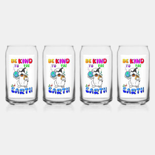 Be Kind To The Earth Can Glass