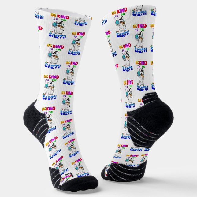 Be Kind To The Earth Socks (Angled)