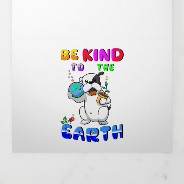 Be Kind To The Earth Tri-Fold Announcement (Cover)
