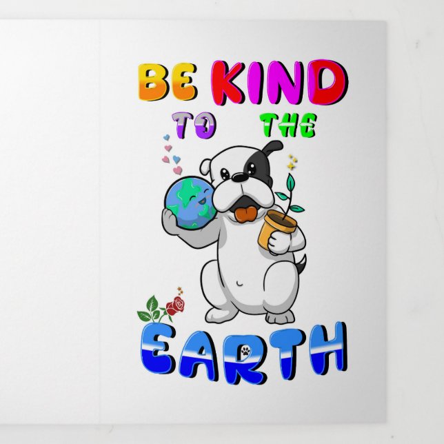 Be Kind To The Earth Tri-Fold Announcement (Cover)