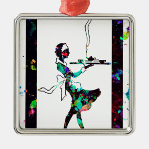 BE KIND TO THOSE WHO SERVE! METAL ORNAMENT