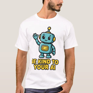 Be Kind To Your AI – Funny Tech Humour T-Shirt