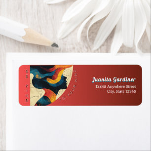 Be Kind to Your Mind Abstract Mental Wellness Return Address Label