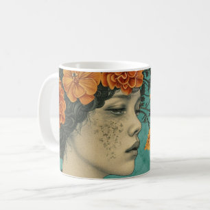 Be Kind to Your Mind Artistic Green B/G Coffee Mug