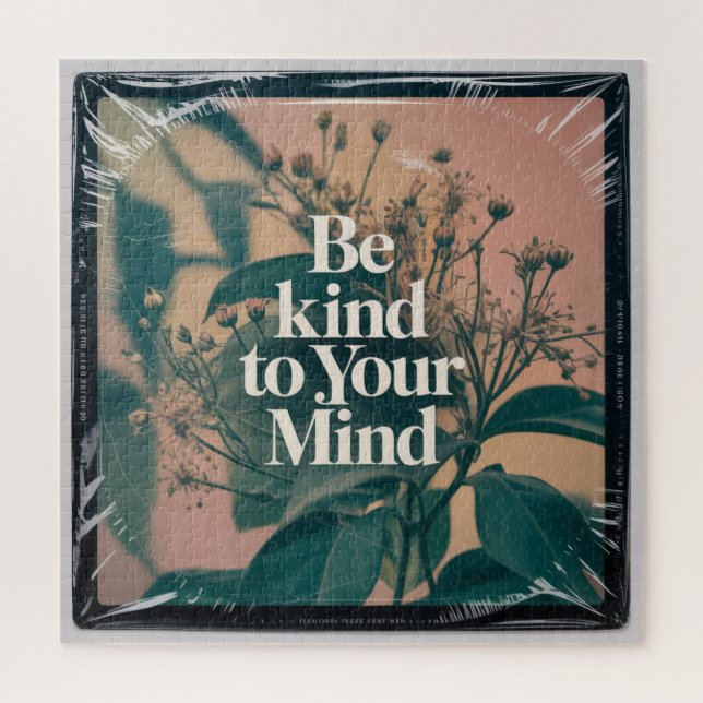 Be Kind To Your Mind Jigsaw Puzzle (Vertical)