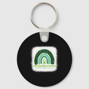 Be Kind To Your Mind Mental Health Awareness Rainb Key Ring