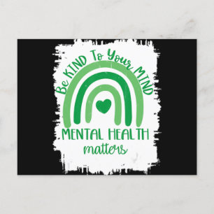 Be Kind To Your Mind,Mental Health Matters, Autism Postcard