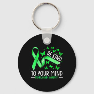 Be Kind To Your Mind Mental Health S Awareness Rib Key Ring