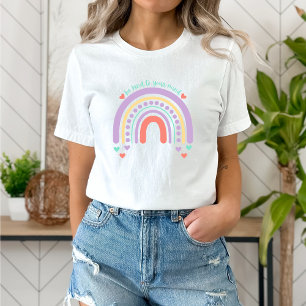 Be Kind to Your mind   Rainbow Peach Candy  T-Shirt