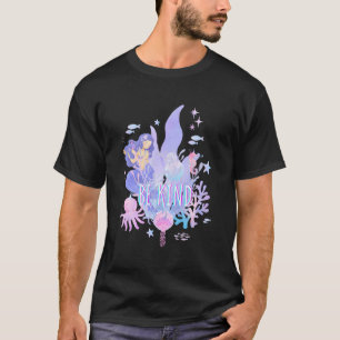 Be Kind Water-Colour Mermaid Teacher Teaching Back T-Shirt