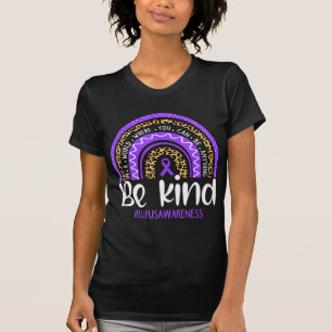 Be Kind  We Wear Purple Lupus Awareness Month Rain T-Shirt