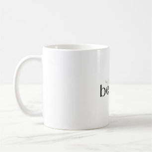 be kind with little bird and heart coffee mug
