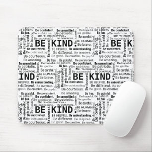 Be Kind Word Cloud inspirational Words Mouse Pad