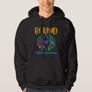 Be Kind World Autism Awareness Day Kindness Heart Hoodie