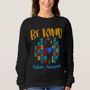 Be Kind World Autism Awareness Day Kindness Heart Sweatshirt
